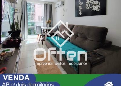 VENDA – APARTAMENTO SEMIMOBILIADO COM BOX DE GARAGEM