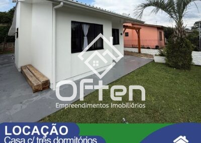 VENDA E LOCAÇÃO – CASA COM TRÊS DORMITÓRIOS