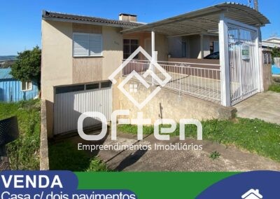 VENDA – CASA COM DOIS PAVIMENTOS – POTENCIAL PARA EXPANSÃO